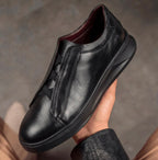 Sneakers Homme - Cuir Noir